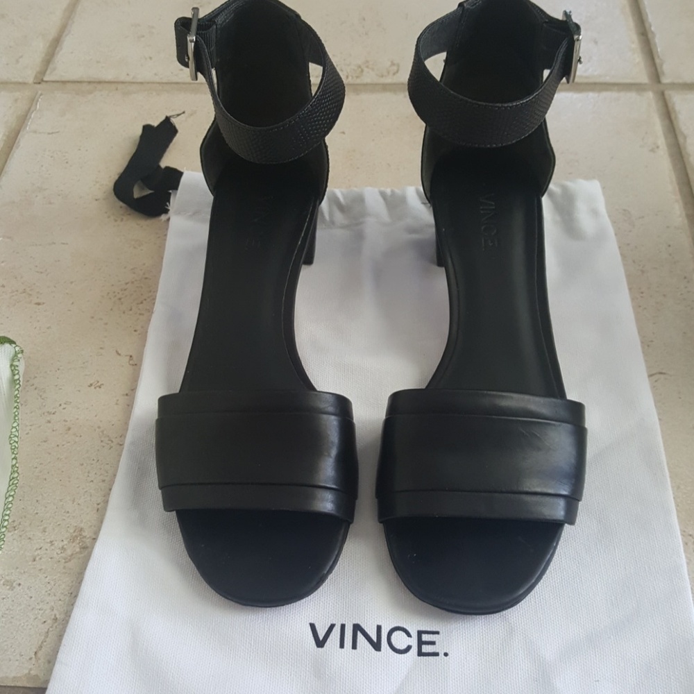 Vince Rain City heeled Lizard Embossed Sandal